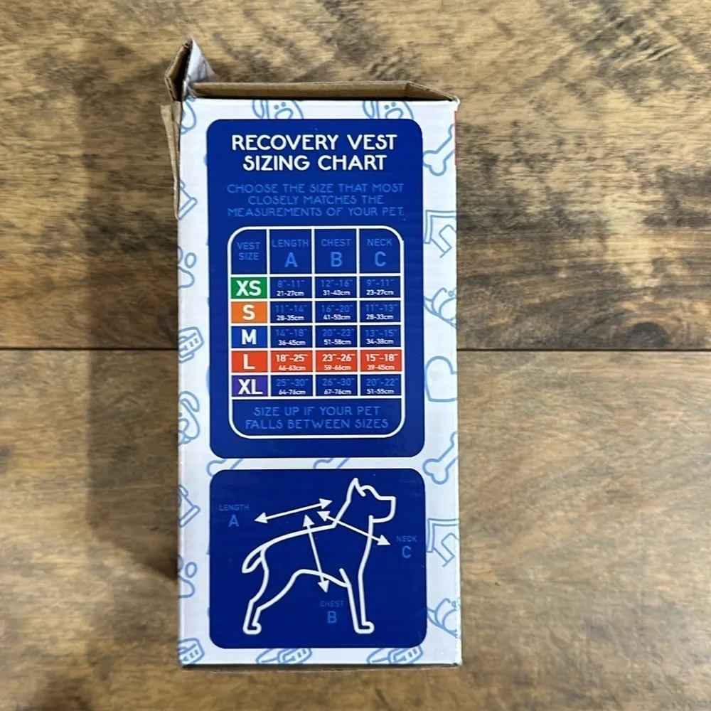 CALM PAWS Post-Surgery Recovery Vest, Size Large, NIB